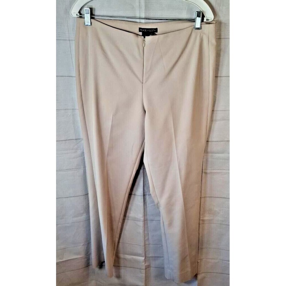 Peace of Cloth Beige Women's Stretchy Pants Size 12โ